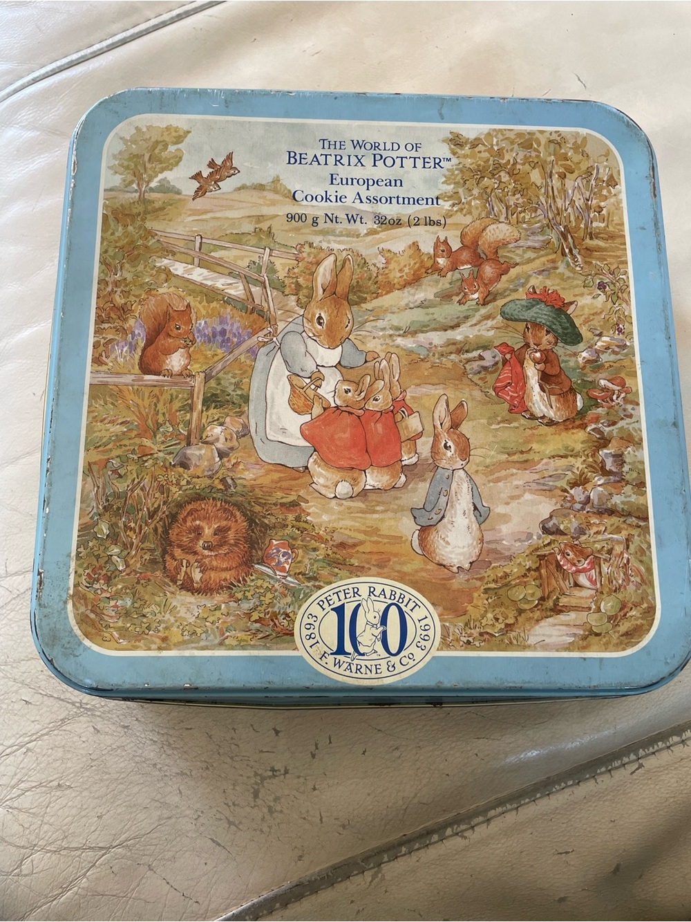The World of Beatrix Potter Blue Peter Rabbit Cookie Tin